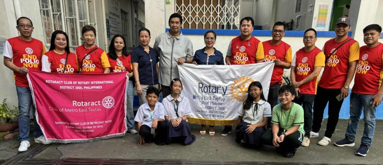 Rotary Club of Metro East Taytay Helps Build a Healthier Community: “We’re This Close to Ending Polio!”   A Day of Hope, Healing, and Service for World Polio Day